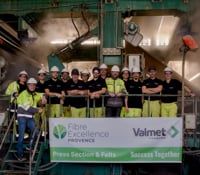 Reconstruction de la section presse chez Fibre Excellence SAS Provence