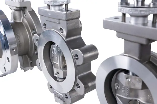 Is there a difference in strength between one-piece-shaft and drive-shaft-and-trunnion design for butterfly valves?