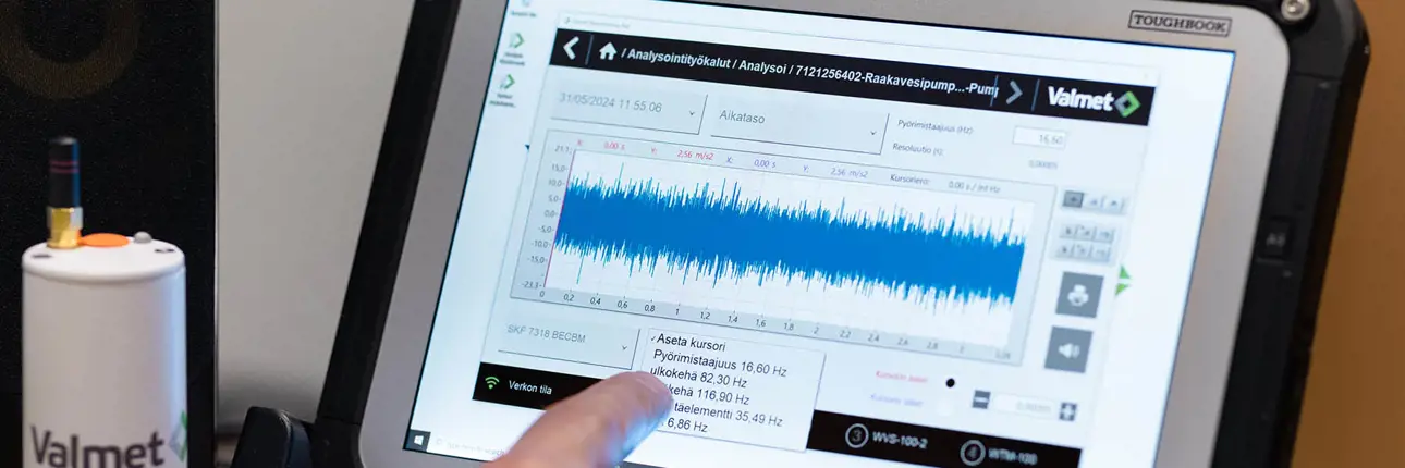 Condition monitoring with Valmet Maintenance Pad